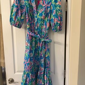 Lilly Pulitzer Formentra Turquoise- Keep on beleafing